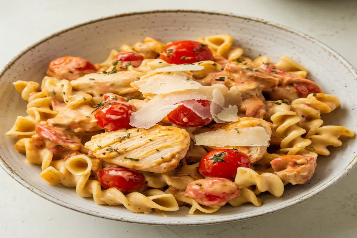 Creamy Chicken And Tomato Pasta