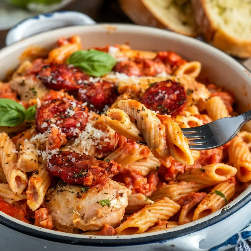 chicken and chorizo pasta