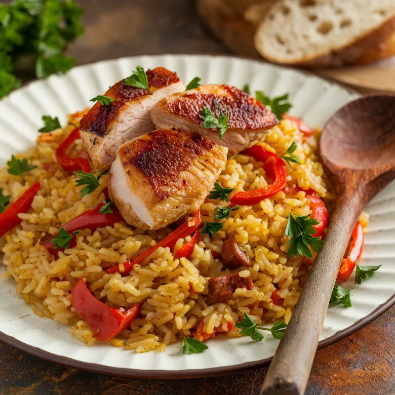 chicken and chorizo rice