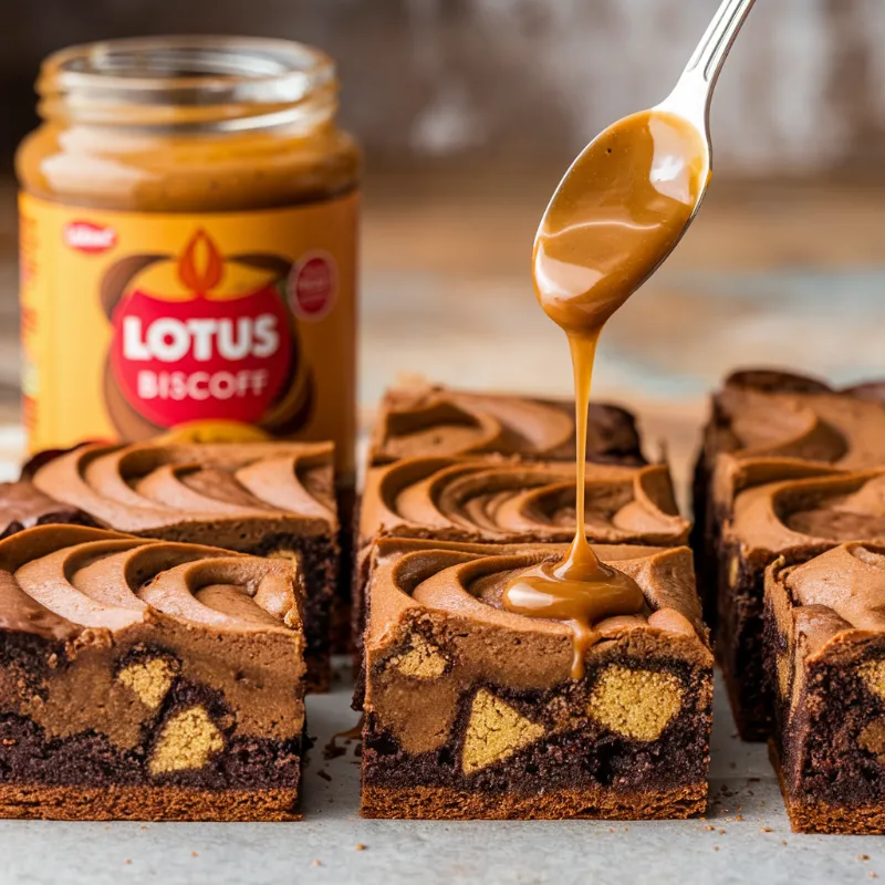 biscoff brownies