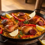 chicken and chorizo paella