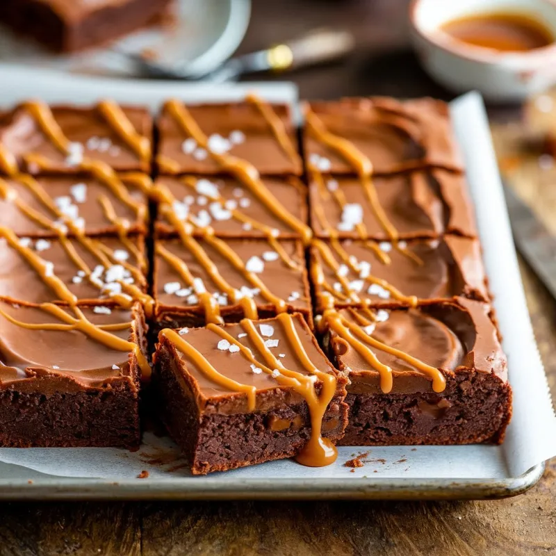 salted caramel brownies