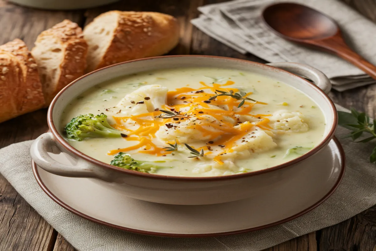 broccoli and cauliflower soup