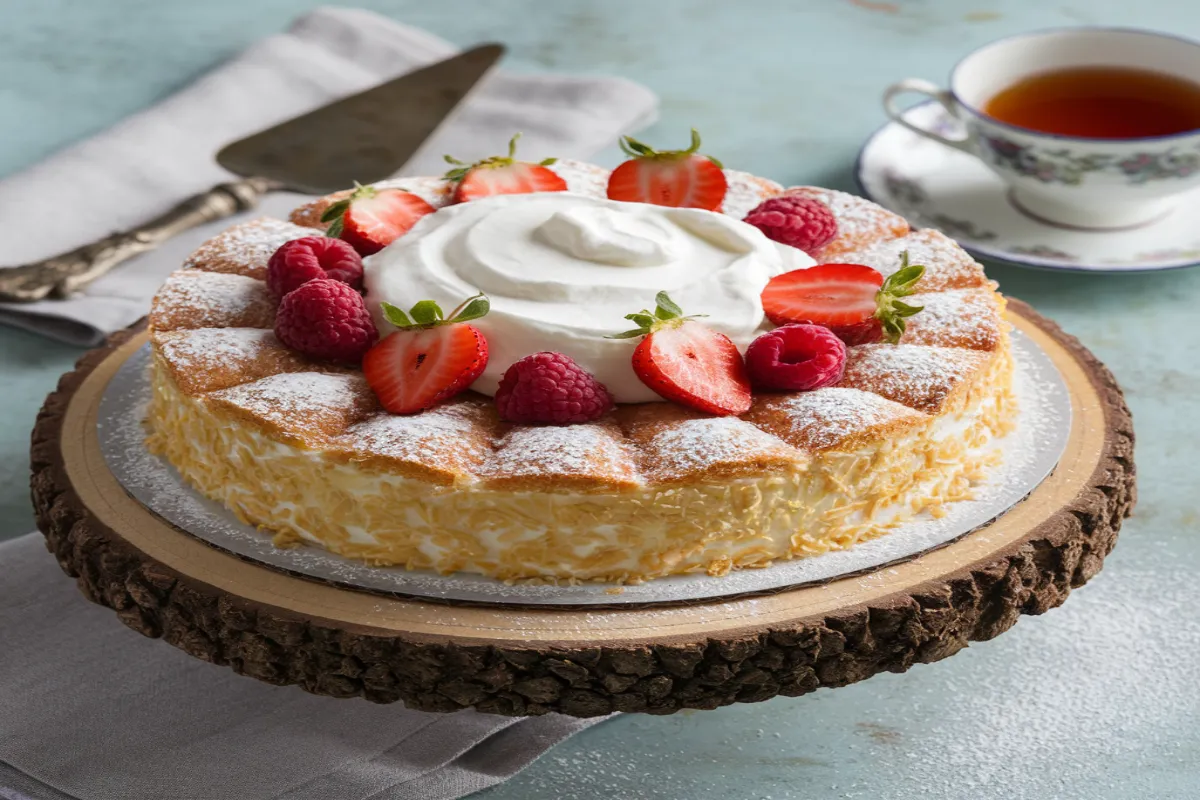 milk cake with condensed milk