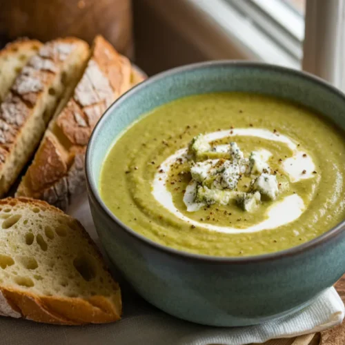 simple broccoli and stilton soup