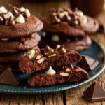 triple chocolate chip cookies