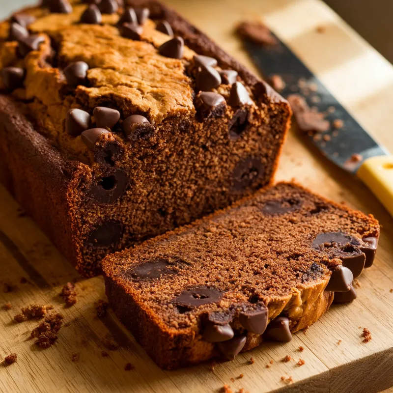 vegan chocolate chip banana bread