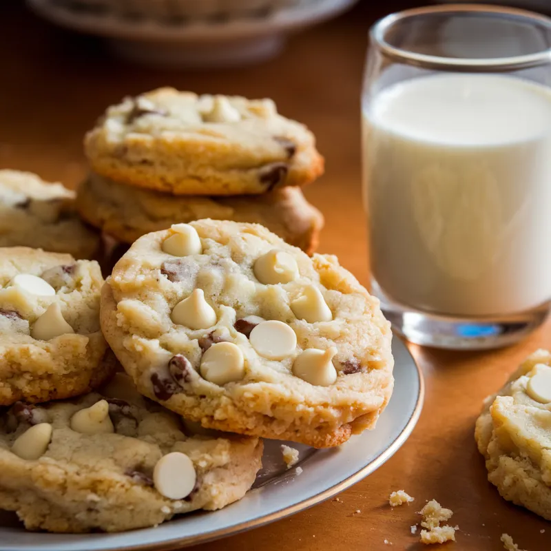 white chocolate chip cookies